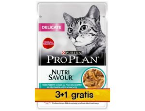 Purina Pro Plan Cat Delicate ryba oceaniczna saszetka 4x85g 3+1 gratis - 2