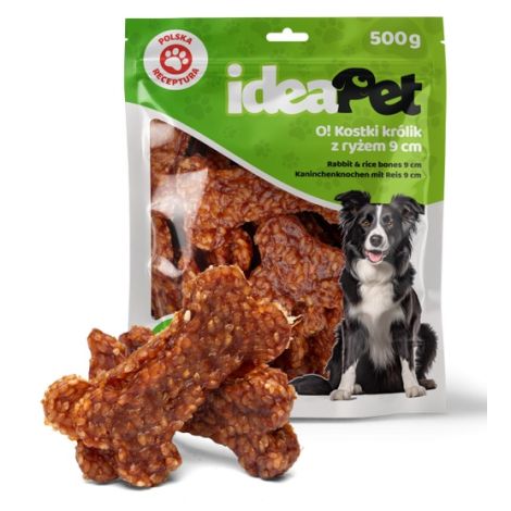 IdeaPet Kostki królik z ryżem 9cm 500g