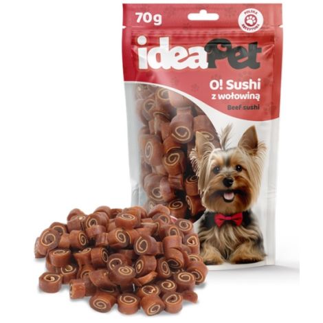 IdeaPet O! Sushi z wołowiną 70g