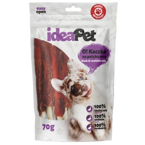 IdeaPet O! Kaczka na patyku mix 70g