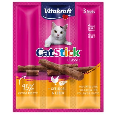 Vitakraft Cat Stick Classic Drób i Wątroba 18g [10869]