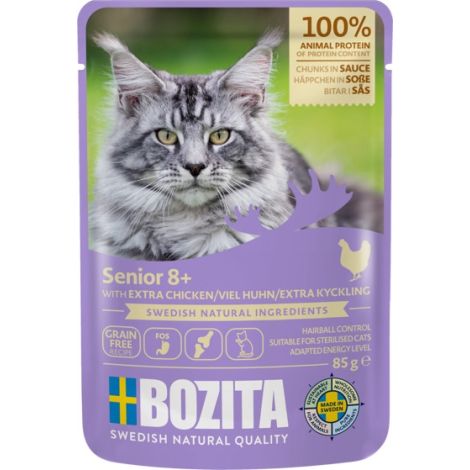 Bozita Cat Senior 8+ Kurczak w sosie saszetka 85g