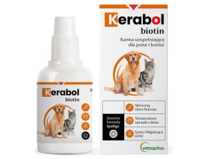 Vetoquinol Biowet Pet Line Kerabol - krople na poprawę sierści 50ml