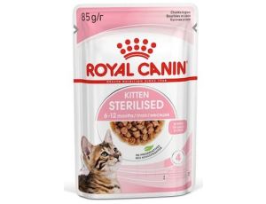 Royal Canin Kitten Sterilised karma mokra w sosie dla kociąt od 6 do 12 miesiąca życia, sterylizowanych saszetka 85g