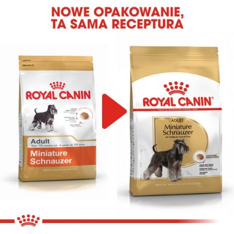 Royal Canin Miniature Schnauzer Adult karma sucha dla psów dorosłych rasy schnauzer miniaturowy 3kg - 3