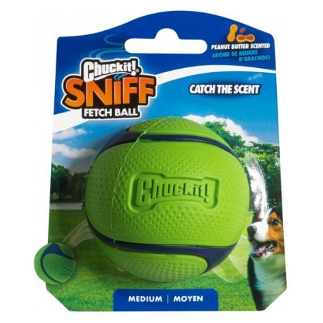 Chuckit! Sniff Fetch Ball Peanut Butter Medium [33208]