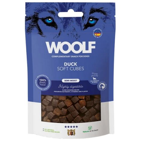 Woolf Soft Cubes Monoprotein Duck 100g - 2