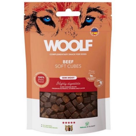 Woolf Soft Cubes Monoprotein Beef 100g - 2