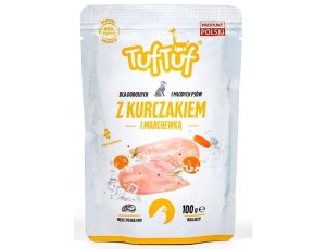 TUF TUF Kurczak z marchewką dla psa saszetka 100g