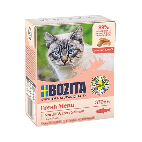 Bozita z Łososiem kawałki w sosie kartonik 370g
