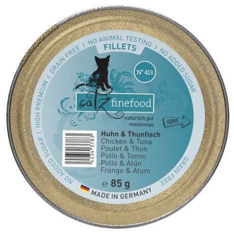 Catz Finefood Filety N.413 Kurczak/Tuńczyk tacka 85g