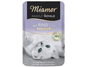 Miamor Ragout Royale Kitten z Wołowiną w galaretce saszetka 100g