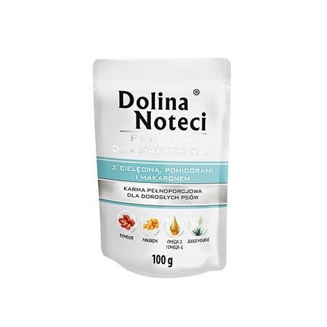 Dolina Noteci Premium Pies Cielęcina, pomidory i makaron saszetka 100g