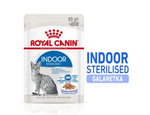 Royal Canin Indoor Sterilised Jelly karma mokra dla kotów dorosłych sterylizowanych, przebywających w domu saszetka 85g