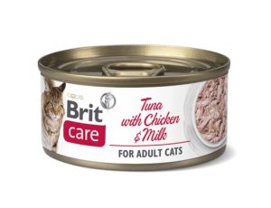 Brit Care Cat Tuna & Chicken and Milk puszka 70g