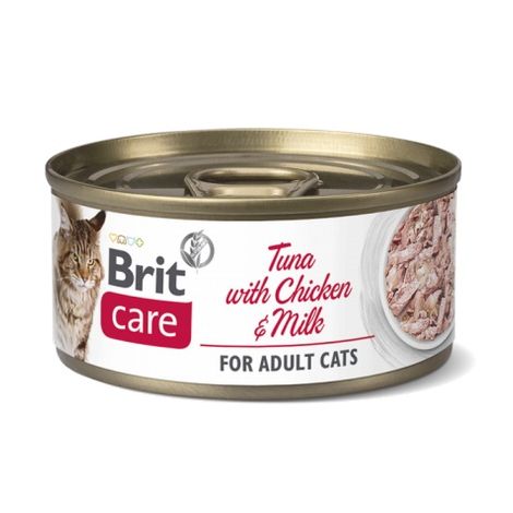 Brit Care Cat Tuna & Chicken and Milk puszka 70g