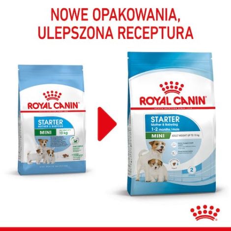 Royal Canin Mini Starter Mother&Babydog karma sucha dla szczeniąt do 2 miesiąca i suk karmiących ras małych 4kg - 5