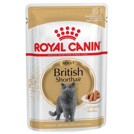 Royal Canin British Shorthair karma mokra w sosie dla kotów dorosłych rasy brytyjski krótkowłosy saszetka 85g - 2