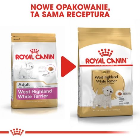 Royal Canin West Highland White Terrier Adult karma sucha dla psów dorosłych rasy west highland white terrier 3kg - 3