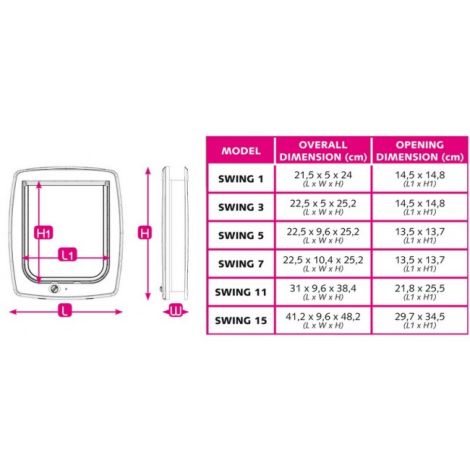 Ferplast Swing 5 Drzwiczki brązowe [72103012] - 6