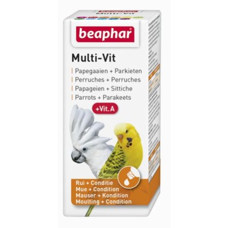 Beaphar Multi-Vit For Parrots - witaminy dla papug 20ml