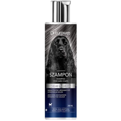 Eurowet Szampon do ciemnej sierści 200ml