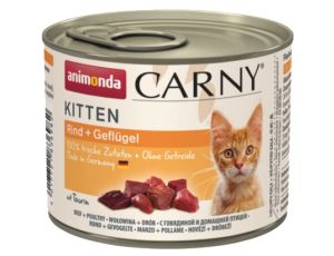 Animonda Carny Kitten Wołowina + Drób puszka 200g