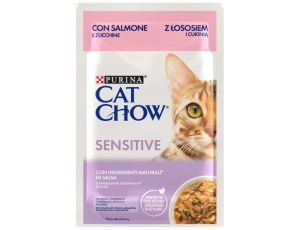 Purina Cat Chow Sensitive Łosoś saszetka 85g