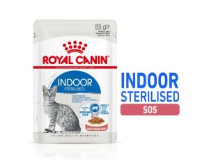 Royal Canin Indoor Sterilised sos karma mokra dla kotów dorosłych sterylizowanych, przebywających w domu saszetka 85g