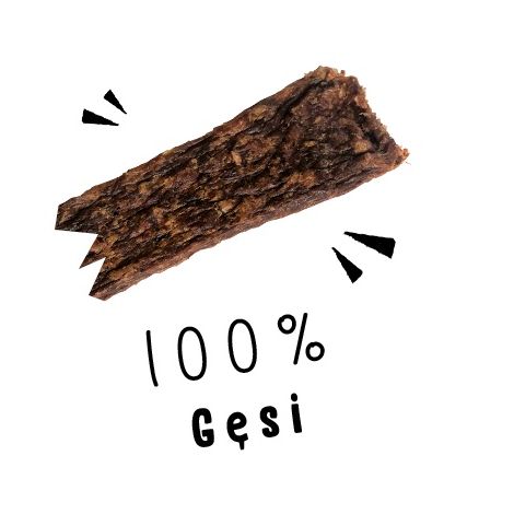 Paka Zwierzaka Stripsy Gęś 100% 70g - 4