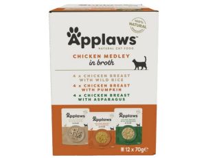 Applaws saszetki dla kota Chicken Selection Multi Pack 12x70g
