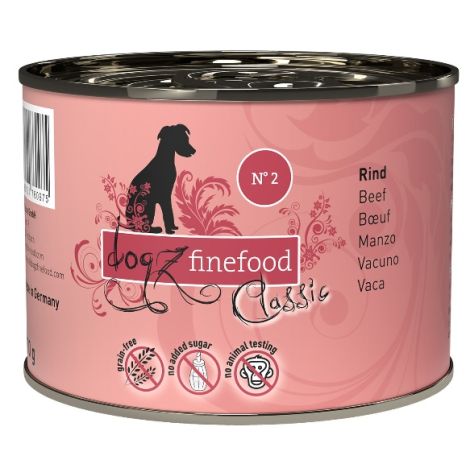 Dogz Finefood Classic N.02 Wołowina puszka 200g