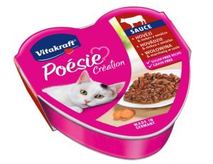 Vitakraft Poesie sos wołowina z marchewką tacka 85g