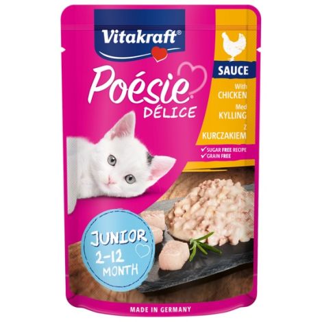 Vitakraft Poesie Deli Sauce Junior kurczak saszetka 85g