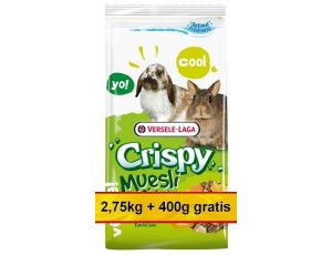 Versele-Laga Crispy Muesli Rabbit - pokarm dla królika 3,15kg (2,75kg+400g gratis)