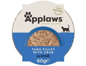 Applaws miseczka dla kota Filet z Tuńczyka z Krabami 60g