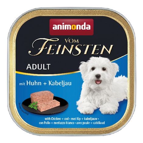 Animonda vom Feinsten Dog Adult Kurczak i Dorsz tacka 150g