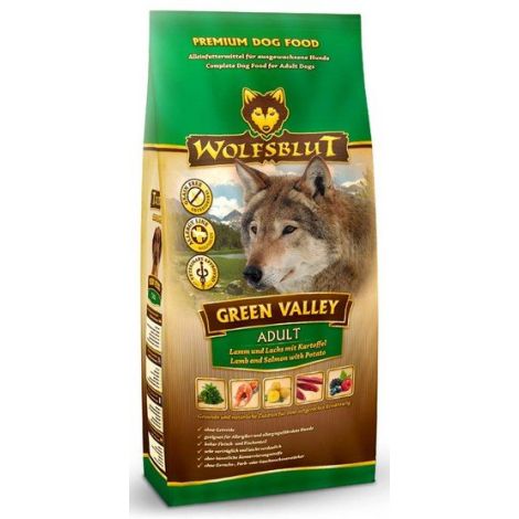 Wolfsblut Dog Green Valley - jagnię, łosoś i ziemniaki 12,5kg