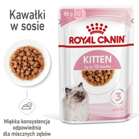 Royal Canin Feline Kitten Multipack karma mokra dla kociąt do 12 miesiąca życia saszetki 4x85g - 2