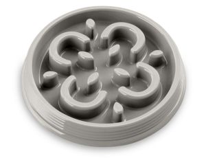 TarHong Slow Chow Medalion Grey miska spowalniająca jedzenie mała ciemnoszara 17,8cm/0,25L