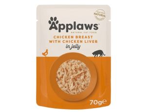 Applaws saszetka dla kota kurczak z wątróbką w galaretce 70g