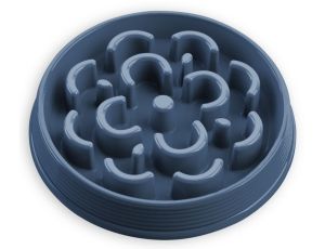 TarHong Slow Chow Medalion Blue miska spowalniająca jedzenie średnia granat 24,8cm/0,75L