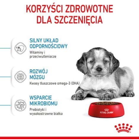 Royal Canin Medium Puppy karma sucha dla szczeniąt, od 2 do 12 miesiąca, ras średnich 1kg - 3