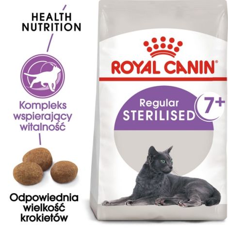 Royal Canin Sterilised 7+ karma sucha dla kotów dorosłych, od 7 do 12 roku życia, sterylizowanych 10kg