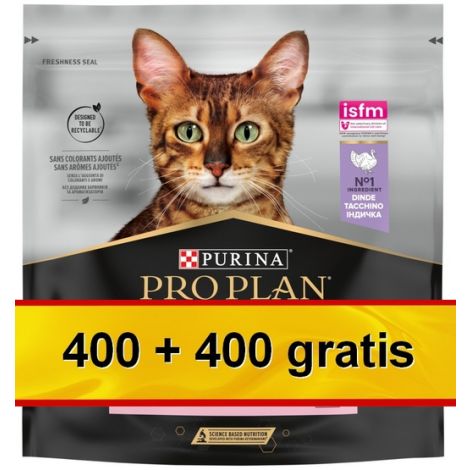 Purina Pro Plan Cat Adult Delicate Digestion z indykiem 800g (400+400g gratis)