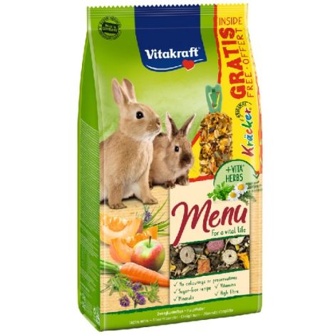 Vitakraft Menu Vital Królik 1kg + Kracker gratis - 2