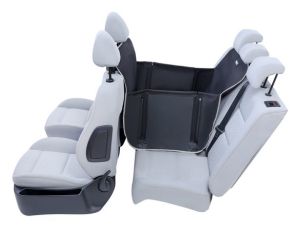 Kardiff Anti Slip Mini 1/2 Mata samochodowa na połowę tylnego fotela czarna