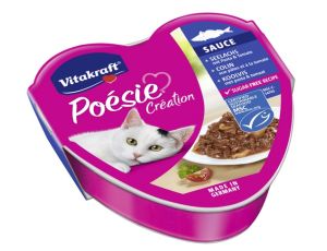 Vitakraft Poesie sos dorsz z makaronem w sosie pomidorowym tacka 85g