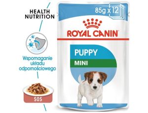 Royal Canin Mini Puppy karma mokra w sosie dla szczeniąt, od 2 do 10 miesiąca życia, ras małych saszetki 4x85g - 2