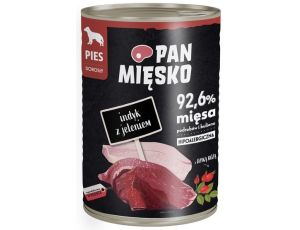 Pan Mięsko Karma mokra dla psa Indyk z jeleniem puszka 400g